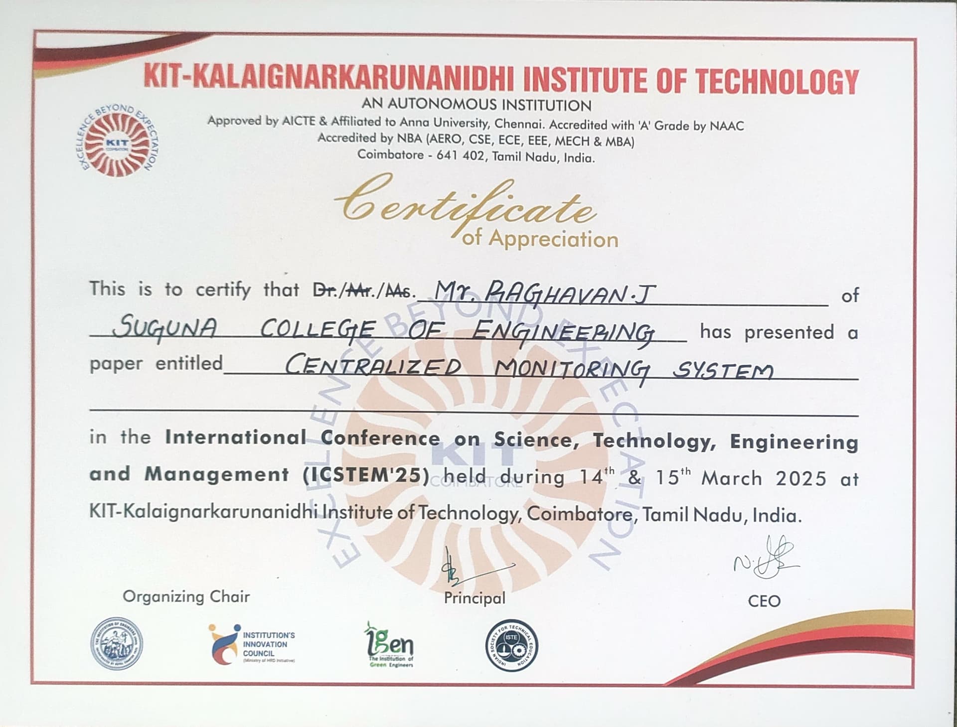 Conference Presentation