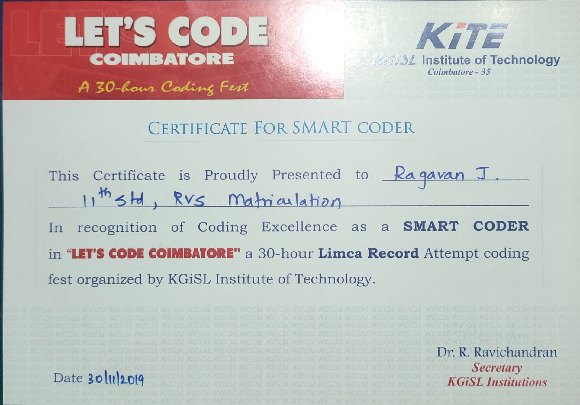 Smart Coder of Coimbatore